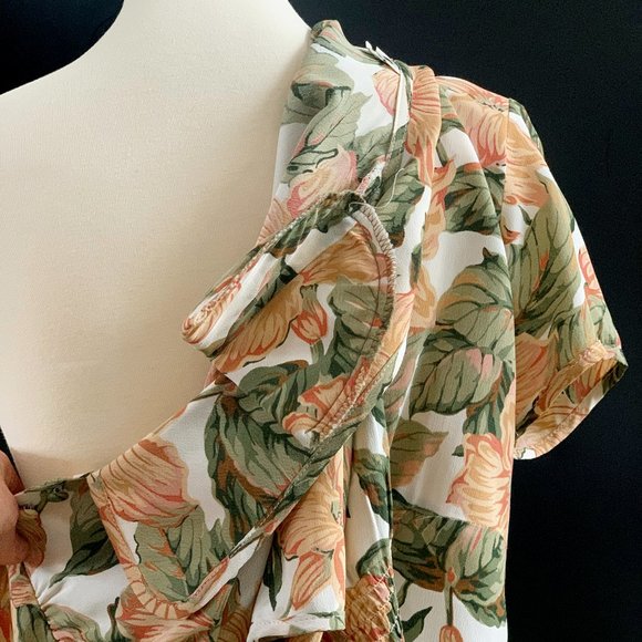 VINTAGE Mica (c. 1990) | Gorgeous!!! Floral Bias Cut Skirt Set | VERY GOOD! - Picture 6 of 9